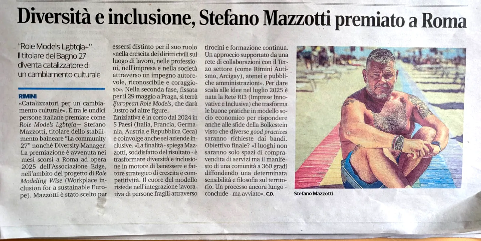 Corriere Romagna - martedì 17 marzo 2026 - La Community 27 - Stefano Mazzotti Corriere Romagna - martedì 17 marzo 2026 - La Community 27 - Stefano Mazzotti