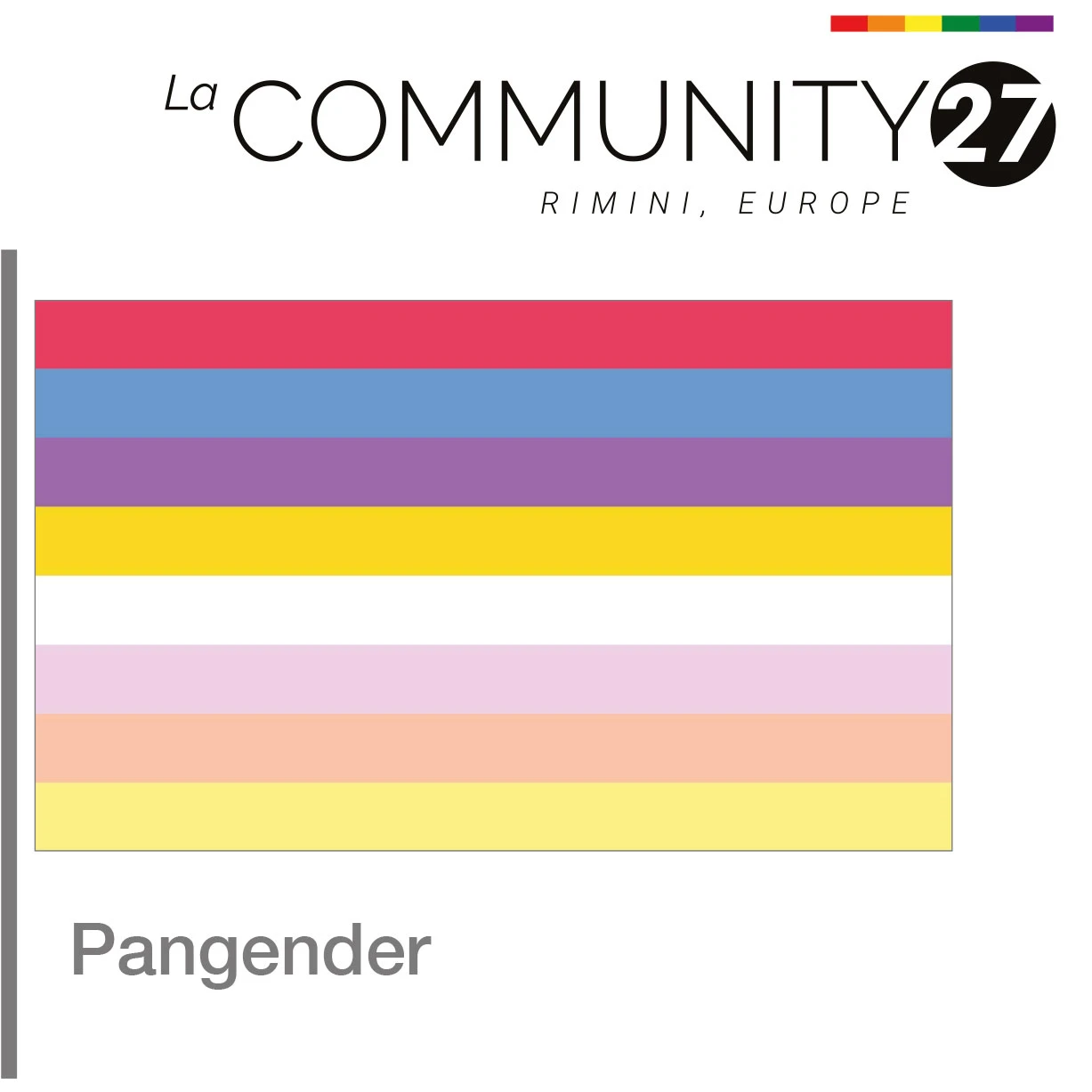 Pangender - bandiera LGBTQ in uso - La Communty 27